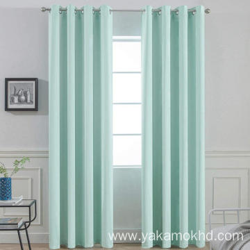 Aqua Blackout Curtains 84 Inch Long